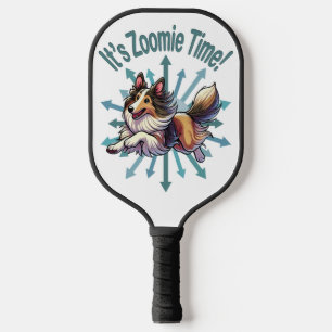 Es ist Zoomie Time Collie Pickleball Schläger