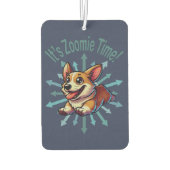 Es ist Zoomie Time Corgi Autolufterfrischer (Rückseite)
