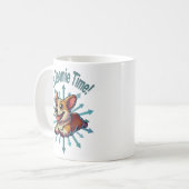 Es ist Zoomie Time Corgi Kaffeetasse (Vorderseite Links)