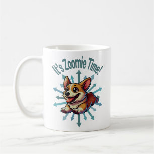 Es ist Zoomie Time Corgi Kaffeetasse