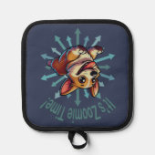 Es ist Zoomie Time Corgi Topflappen (Vorderseite)