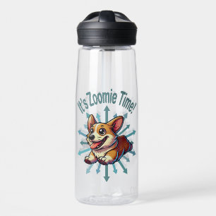 Es ist Zoomie Time Corgi Trinkflasche