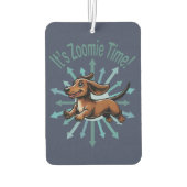 Es ist Zoomie Time Dackel Autolufterfrischer (Rückseite)