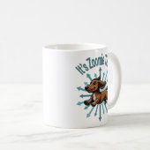 Es ist Zoomie Time Dackel Kaffeetasse (VorderseiteRechts)
