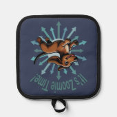 Es ist Zoomie Time Dackel Topflappen (Vorderseite)