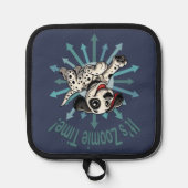 Es ist Zoomie Time Dalmatiner Topflappen (Vorderseite)