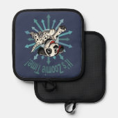 Es ist Zoomie Time Dalmatiner Topflappen (Vorderseite/Rückseite)