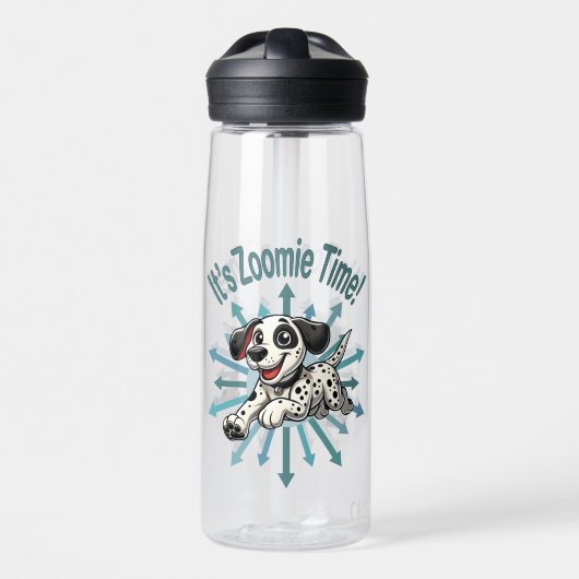 Es ist Zoomie Time Dalmatiner Trinkflasche (Vorne)