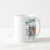 Es ist Zoomie Time Dilute Calico Cat Kaffeetasse (VorderseiteRechts)