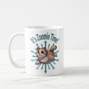 Es ist Zoomie Time Dilute Calico Cat Kaffeetasse