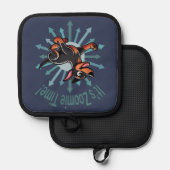 Es ist Zoomie Time Doberman Pincher Topflappen (Vorderseite/Rückseite)