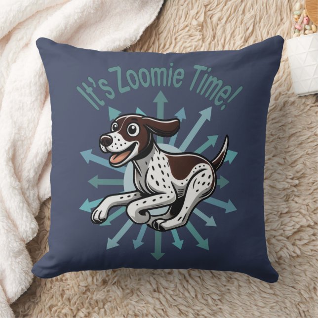 Es ist Zoomie Time German Kurzhaar Kissen (Decke)