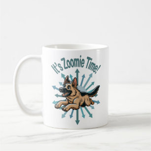 Es ist Zoomie Time German Shepherd Kaffeetasse