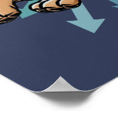 Es ist Zoomie Time German Shepherd Poster (Ecke)