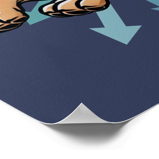 Es ist Zoomie Time German Shepherd Poster (Ecke)