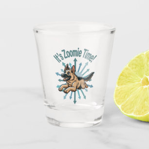 Es ist Zoomie Time German Shepherd Schnapsglas