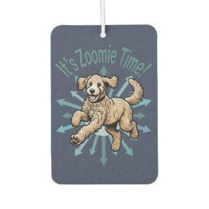 Es ist Zoomie Time Golden Doodle Autolufterfrischer