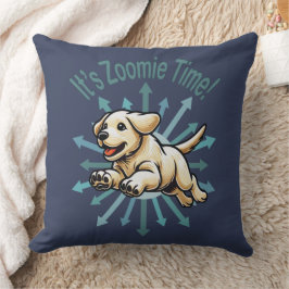 Es ist Zoomie Time Golden Labrador Kissen