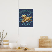 Es ist Zoomie Time Golden Retriever Poster (Küche)