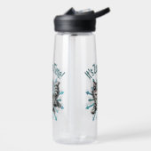 Es ist Zoomie Time Gray Tabby Cat Trinkflasche (Links)