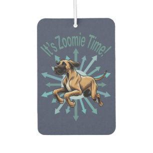 Es ist Zoomie Time Great Dane Autolufterfrischer