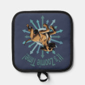 Es ist Zoomie Time Great Dane Topflappen (Vorderseite)