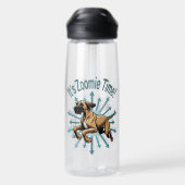 Es ist Zoomie Time Great Dane Trinkflasche (Rückseite)