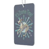 Es ist Zoomie Time Greyhound Autolufterfrischer (Links)