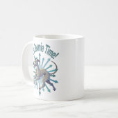 Es ist Zoomie Time Greyhound Kaffeetasse (Vorderseite Links)