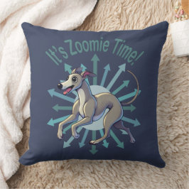 Es ist Zoomie Time Greyhound Kissen
