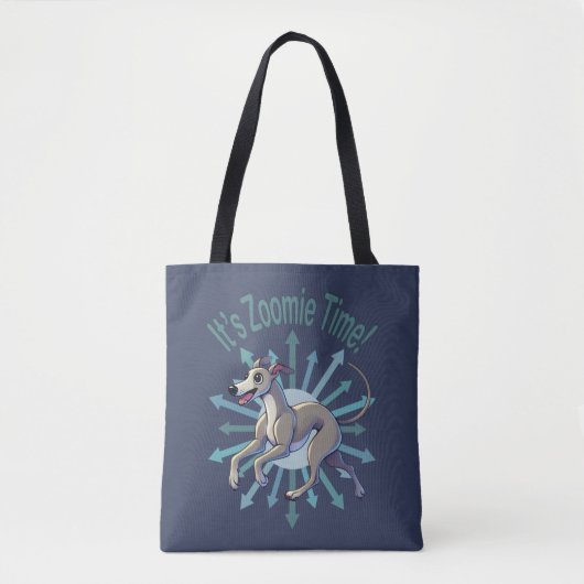 Es ist Zoomie Time Greyhound Tasche (Vorderseite)