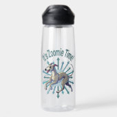 Es ist Zoomie Time Greyhound Trinkflasche (Rückseite)