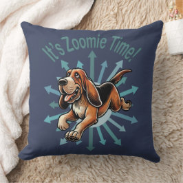 Es ist Zoomie Time Hound Dog Kissen