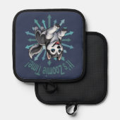 Es ist Zoomie Time Husky Topflappen (Vorderseite/Rückseite)