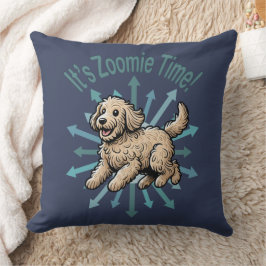 Es ist Zoomie Time Labradoodle Kissen