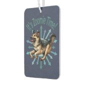 Es ist Zoomie Time Large Mutt Autolufterfrischer (Links)