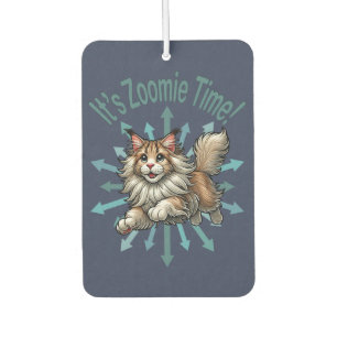 Es ist Zoomie Time Maine Coon Cat Autolufterfrischer