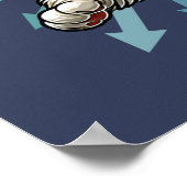 Es ist Zoomie Time Maine Coon Cat Poster (Ecke)