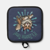 Es ist Zoomie Time Maine Coon Cat Topflappen (Vorderseite)