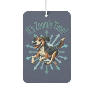 Es ist Zoomie Time Medium Mutt Autolufterfrischer