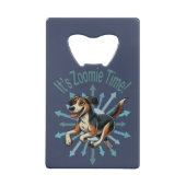 Es ist Zoomie Time Medium Mutt Geldbeutel Flaschenöffner (Rückseite)