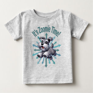 Es ist Zoomie Time Miniature Schnauzer Baby T-shirt