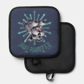 Es ist Zoomie Time Miniature Schnauzer Topflappen (Vorderseite/Rückseite)