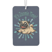 Es ist Zoomie Time Mops Autolufterfrischer (Rückseite)