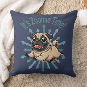 Es ist Zoomie Time Mops Kissen