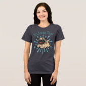 Es ist Zoomie Time Mops Tri-Blend Shirt (Vorderseite voll)
