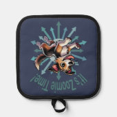 Es ist Zoomie Time Mutt Topflappen (Vorderseite)