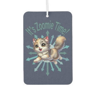 Es ist Zoomie Time Niedlich Tricolor Cat Autolufterfrischer