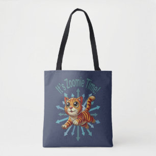 Es ist Zoomie Time Orange Tabby Cat Tasche