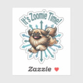 Es ist Zoomie Time Pekingese Aufkleber (Blatt)